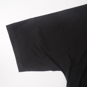 アドラーブル オリジナル ブラック ビッグシルエット ドロップショルダー クルーネックTシャツ  ADOLUVLE ORIGINAL BLACK TEE DROP-SHOULDER CREW-NECK MADE IN JAPAN