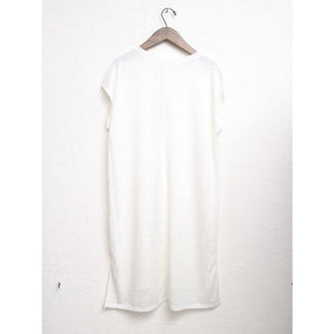 ウーピー・ゴールドバーグ オフホワイト ルーズTシャツ ドレス ワンピース DUBGEE BY WHOOPI OFF-WHITE LOOSE TEE T-SHIRT DRESS ONE-PIECE WOMENS