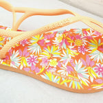画像をギャラリービューアに読み込む, ハワイアナス×リバティ オレンジ 花柄 ビーチサンダル HAVAIANAS × LIBERTY ORANGE FLOWER BEACH SANDALS WOMENS
