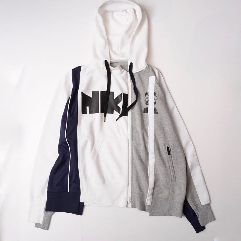 NIKE SACAI Hoodie ナイキ サカイ パーカー White XL - パーカー