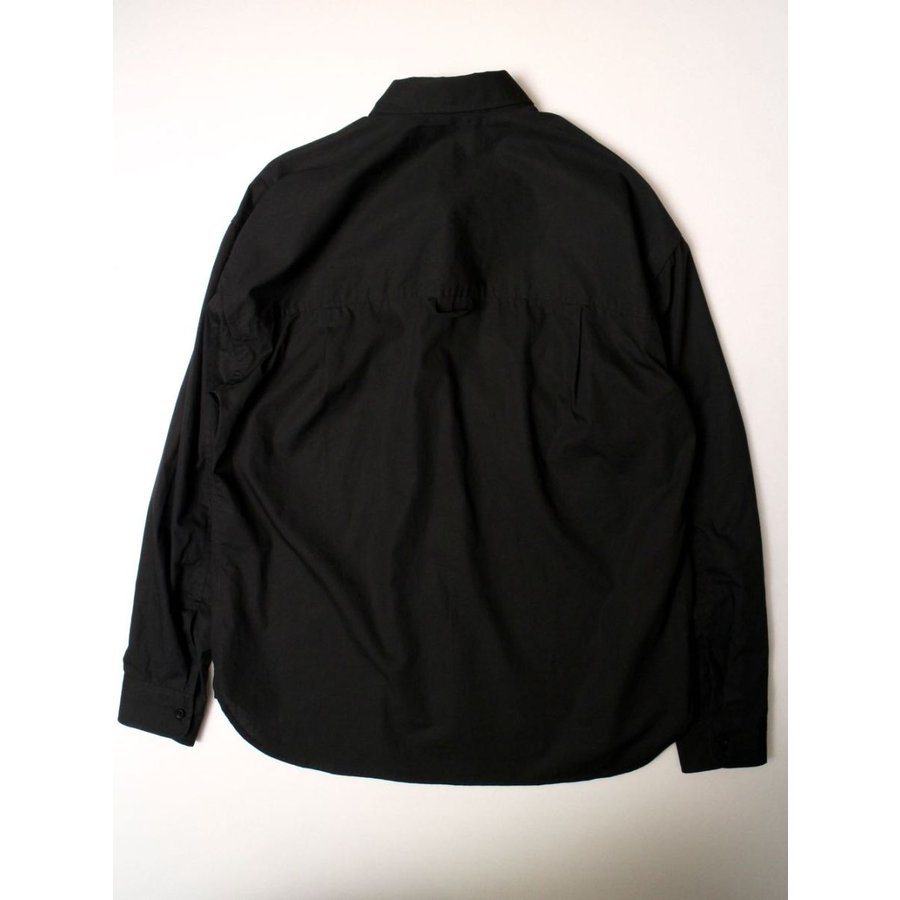 アドラーブル オリジナル ブラック ビッグシルエットシャツ フラップポケットシャツ ADOLUVLE ORIGINAL BLACK BIG SILHOUETTE SHIRTS FLAP POCKET MADE IN JAPAN MENS