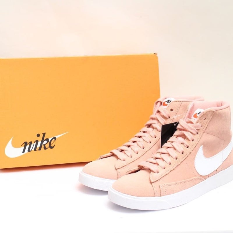 ナイキ ブレイザー ブレーザー ミドルカット ビンテージ スウェード ピンク NIKE BLAZER MID VINTAGE SUEDE P