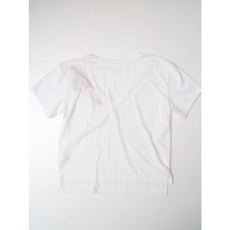 ジェークルー ホワイト Vネック ルーズフィット ポケットTシャツ J.CREW WHITE V-NECK TEE POCKET T-SHIRT LOOSE-FIT WOMEN