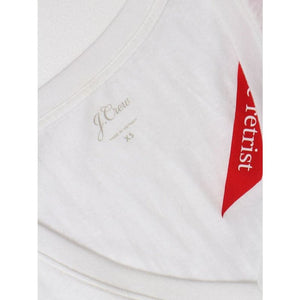 ジェークルー ホワイト Vネック ルーズフィット ポケットTシャツ J.CREW WHITE V-NECK TEE POCKET T-SHIRT LOOSE-FIT WOMEN