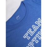 画像をギャラリービューアに読み込む, ジェイクルー ブルー 「TEAM OPTIMIST」プリントTシャツ J.CREW BLUE TEE COTTON T-SHIRTS WOMENS
