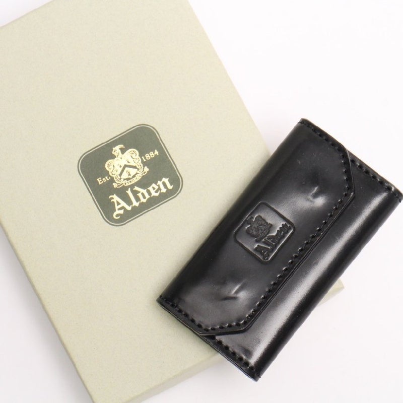ALDEN オールデン ホーウィン社 シェルコードバン 黒 4連キーケース 箱 ...