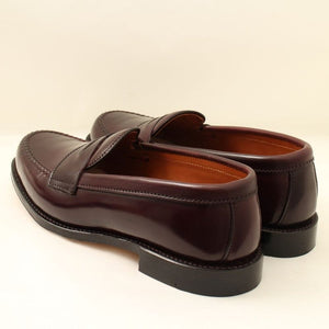 ALDEN オールデン #986 8.5E バーガンディ ペニーローファー ホーウィン社 シェルコードバン VANラスト BURGUNDY NO.8 PENNY LOAFERS SHELL CORDOVAN VAN LAST REJECT