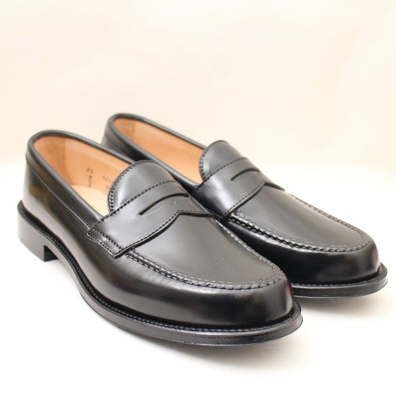 ALDEN オールデン #987 8.5D ブラック ペニーローファー ホーウィン社 シェルコードバン VANラスト リジェクト BLACK PENNY LOAFERS SHELL CORDOVAN VAN LAST REJECT