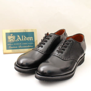 ALDEN オールデン #59890 7.5D サドルシューズ ブラック ホーウィン社 シェルコードバン モディファイドラスト リジェクト SADDLE BLACK HORWEEN SHELL CORDOVAN MODIFIED LAST REJECT