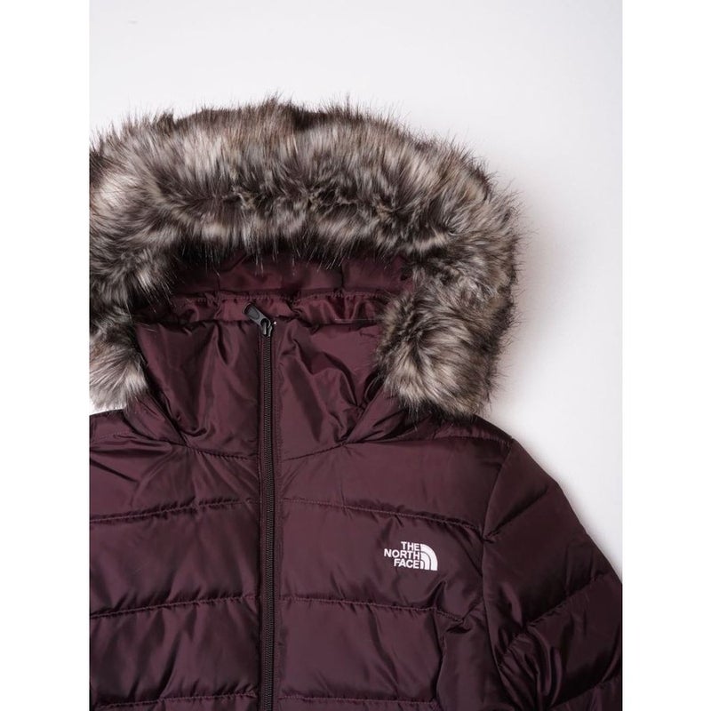 ノースフェイス 取り外しファー付き ダウンジャケット ボルドー ワインレッド THE NORTH FACE DOWN JACKET BORDEAUX W GOTHAM JKT USA WOMENS