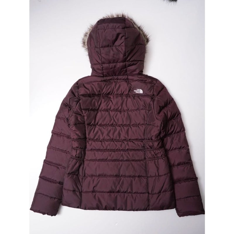 ノースフェイス 取り外しファー付き ダウンジャケット ボルドー ワインレッド THE NORTH FACE DOWN JACKET BORDEAUX W GOTHAM JKT USA WOMENS