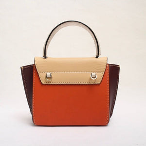 エーティーピー アトリエ ベージュ×オレンジ ボルドー ハンドバッグ ショルダーバッグ 2WAYバッグ ミニバッグ ATP ATELIER BEIGE ORANGE BORDEAUX MONTALCINO LEATHER BAG HAND-BAG SHOULDER-BAG 2WAY WOMENS