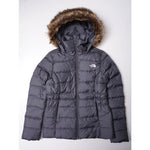 画像をギャラリービューアに読み込む, ノースフェイス 取り外し ファー付き グレーダウンジャケット  THE NORTH FACE DOWN JACKET GRAY W GOTHAM JKT USA WOMENS
