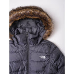 画像をギャラリービューアに読み込む, ノースフェイス 取り外し ファー付き グレーダウンジャケット  THE NORTH FACE DOWN JACKET GRAY W GOTHAM JKT USA WOMENS
