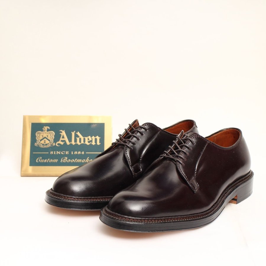 ALDEN オールデン #990 8E バーガンディ No.8 ホーウィン社 シェルコードバン バリーラストプレーントゥ リジェクト PLAIN TOE NO.8 BURGUNDY HORWEEN SHELL CORDOVAN BARRIE LAST REJECT