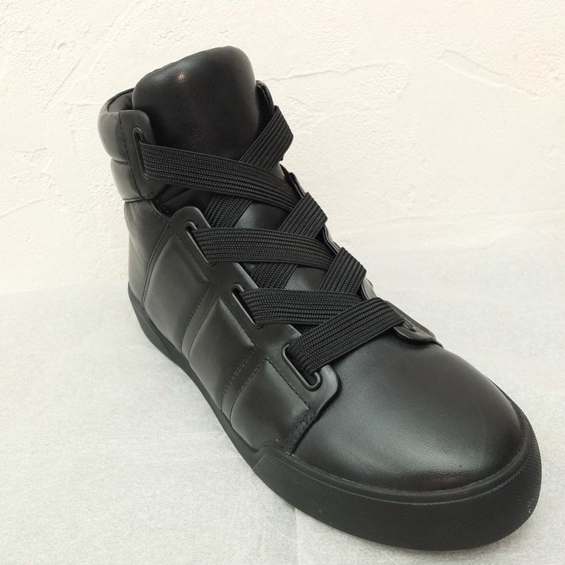 3.1フィリップリム ブラック レザー ハイカット スニーカー 3.1 PHILLIP LIM BLACK LEATHER HIGH-CUT SNEAKERS SHF5-T136BXA WOMEN