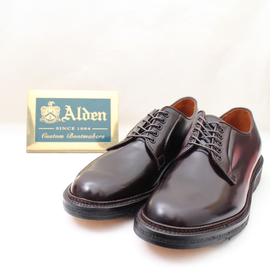 【最終価格】alden プレーントゥ no.8 バーガンディ