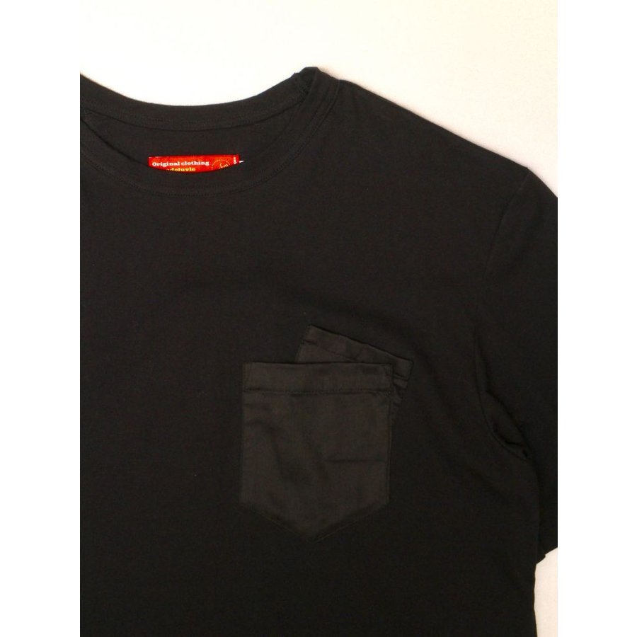 アドラーブル オリジナル ブラック ポケット付き Tシャツ ADOLUVLE ORIGINAL BLACK POCKET T-SHIRTS TEE MADE IN JAPAN MENS