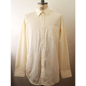 ジェークルー ホワイト×イエロー ドレスチェックシャツ J.CREW WHITE YELLOW DRESS CHECK SHIRTS 80'S-2 PLY MENS