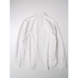 アドラーブル ホワイト フラップポケット付き ビッグシルエットシャツ ADOLUVLE WHITE BIG SILHOUETTE SHIRTS