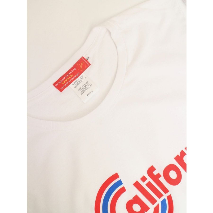 アドラーブル ホワイト 『カリフォルニア』Tシャツ ADOLUVLE WHITE 『CALIFORNIA』 T-SHIRTS