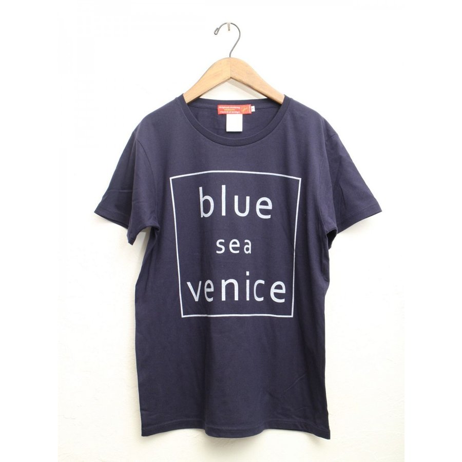 アドラーブル ネイビー 紺 『ブルー シー ベニス』Tシャツ ADOLUVLE NAVY 『BLUE SEA VENICE』 T-SHIRTS